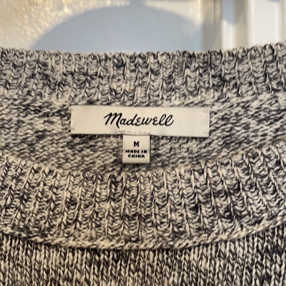 Madewell Pocket Tee Sweater in Grey - Picture 5 of 7